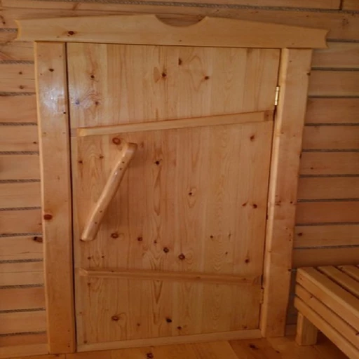 Дверь 40*600*1750 хвоя банная коробка на клиньях